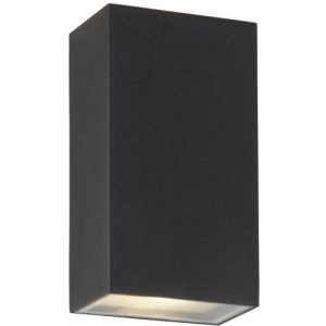 SEARCHLIGHT STIRLING LED OUTDOOR UP/DOWN WALL LIGHT-BLACK ALUMINIUM,IP44