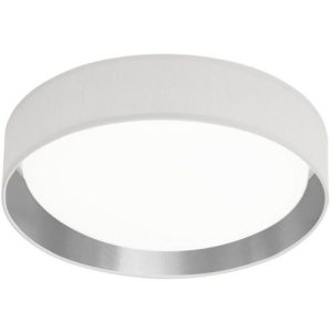 SEARCHLIGHT FLUSH FABRIC/POLY ROUND WHITE/SILVER
