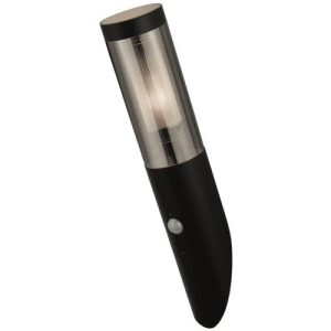 SEARCHLIGHT BATTON OUTDOOR WALL LIGHT-BLACK METAL & SMOKED POLYCARBONATE
