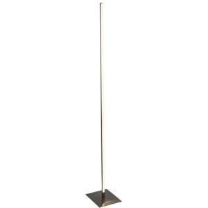 SEARCHLIGHT TRIBECA FLOOR LAMP - SATIN SILVER METAL & OPAL