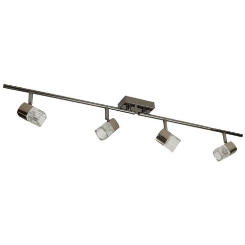 SEARCHLIGHT BLOCS 4LT SPLIT BAR SPOTLIGHT - CHROME & CLEAR GLASS