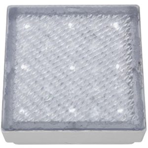 SEARCHLIGHT WALKOVER LED RECESSED SMALL SQUARE WALKOVER -CLEAR & WHITE