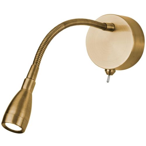 SEARCHLIGHT FLEXY LED ADJUSTABLE WALL LIGHT -SATIN BRASS