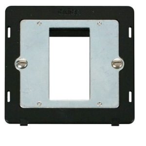 CLICK NEW MEDIA 4-GANG PLATES 1G PLATE SINGLE MEDIA MOD INSERT BLACK