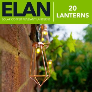 SOLARCENTRE ELAN SOLAR PENDANTS LANTERNS 20 LEDS