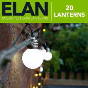 SOLARCENTRE ELAN SOLAR FESTOON LANTERNS 20 LEDS
