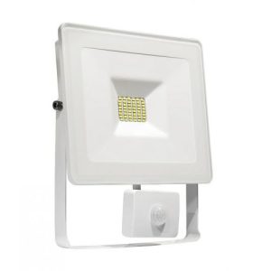 SPECTRUM LED PIR FLOOD 10W WHITE COOL WHITE