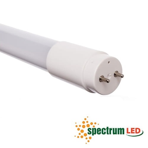 SPECTRUM 4FT 18W 1700L 4000K COOL WHITE GLASS LED TUBE C/W STARTER