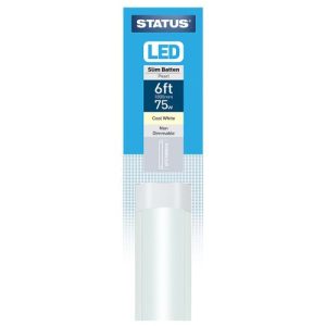 STATUS 6FT  75W= 6700L SLIM BATTEN COOL WHITE 4000