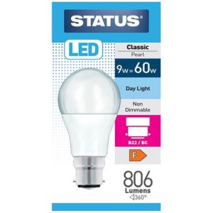 STATUS LED GLS A60 8W=806L=60W BC OPAL DL