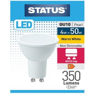 STATUS LED GU10 4W=360L=50W 100° W/W