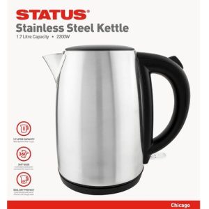 STATUS CHICAGO 1.7L 2KW 360º STAINLESS STEEL KETTLE