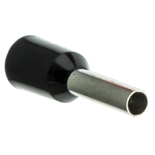 SWA BLACK BOOTLACE FERRULES TO FIT 1.5MM2 CABLE (100)