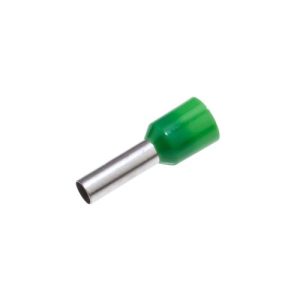 SWA GREEN BOOTLACE FERRULES TO FIT 6MM2 CABLE (100)