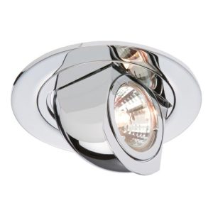 KNIGHTSBRIDGE IP20 12V 50W MAX. CHROME SWIVEL & SCOOP FITTING