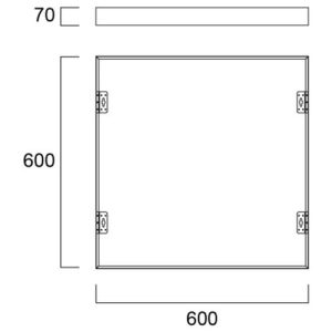 SYLVANIA 600X600 SURFACE MOUNTING KIT
