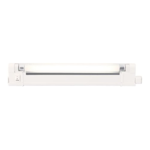 KNIGHTSBRIDGE IP20 6W T4 FLUORESCENT FITTING WITH TUBE, SWITCH AND DIFFUSER 4000K