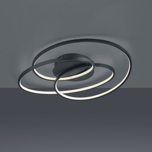TRIO GALE BLACK LED CEILING LIGHT