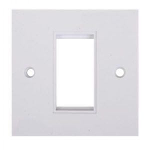 PLATE 1GANG 1 MODULE WHITE