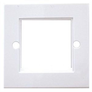 PLATE 1 GANG 2 MODULE WHITE