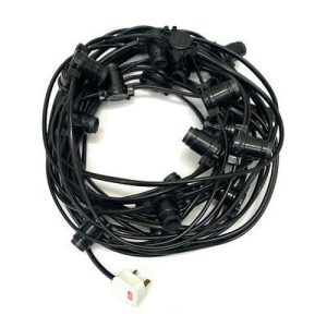 TURNOCK FESTOON 20M 50CM SPACE ES BLACK RUBBER 3M