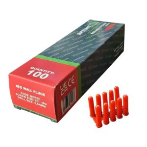 DELIGO RED RAWLPLUG ON SPRUE (BOX 100)