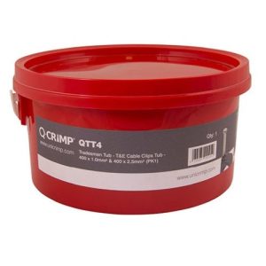 UNICRIMP TRADE TUB TWIN & EARTH CLIPS