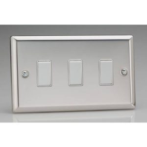VARILIGHT 3G 2W POLISHED CHROME SWITCH (DECORATIVE ROCKER)