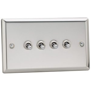VARILIGHT 4G 2W CHROME TOGGLE SWITCH