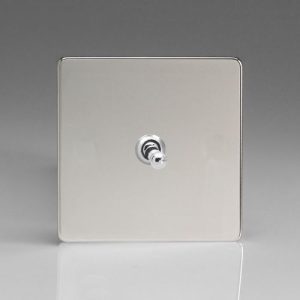 VARILIGHT POLISHED CHROME 1G 2W TOGGLE SWITCH