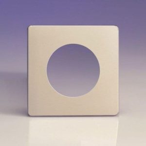 VARILIGHT 1 MODULE SCREWLESS SATIN CHROME EURO PLATE