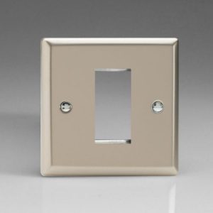 VARILIGHT SATIN CHROME 1G GRID PLATE