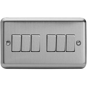 VARILIGHT B/CHROME 6G 2W SWI BL INS