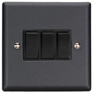VARILIGHT 3G 2W MATT BLACK SWITCH