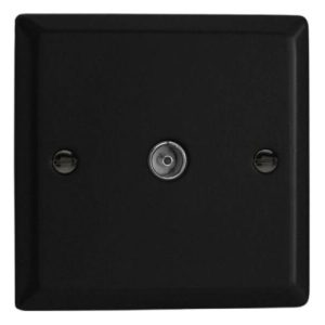 VARILIGHT 1G COAX SOCKET MATT BLACK