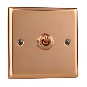 VARILIGHT POL COPPER 1G 2W DOLLY SWITCH