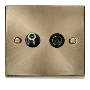 CLICK DECO VICTORIAN ANTIQUE BRASS VPANT BR SAT + COAX