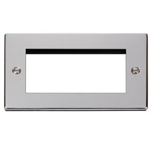 CLICK NEW MEDIA VPCH 2-GANG 4-MODULE PLATE FOR DATA MODULES