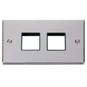 CLICK MINIGRID 6-GANG PLATES 2G PLATE(2 + 2)SW APER