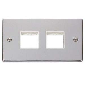 CLICK MINIGRID 6-GANG PLATES 2G PLATE(2 + 2)SW APER