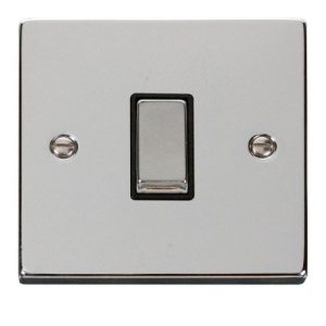 CLICK DECO VICTORIAN POLISHED CHROME VPCHROME INGOT 10A 1-GANG 2 WAY SWITCH