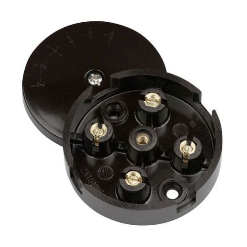 CLICK ESSENTIALS JUNCTION BOXES 5A JUNCTION BOX S ENTRY 4 TERM BROWN