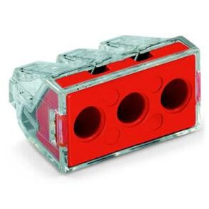 WAGO 3-PORT 41A(6MM)PUSH CONNECTOR(50)