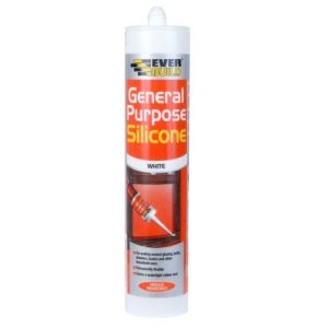 EVERBUILD WHITE SILICONE SEALANT