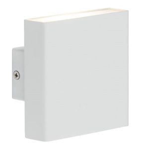 KNIGHTSBRIDGE 230V IP54 2X4W UP/DOWN LED WALL LIGHT - WHITE