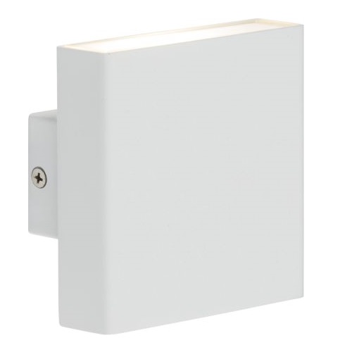 KNIGHTSBRIDGE 230V IP54 2X4W UP/DOWN LED WALL LIGHT - WHITE