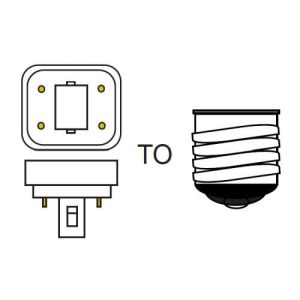 PLC G24/Q 4-PIN - ES LAMP ADAPTOR