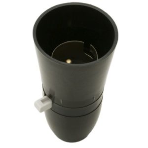 BC SWITCHED LAMPHOLDER BLACK