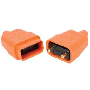 10A 2PIN PULL APART CONNECTOR ORANGE