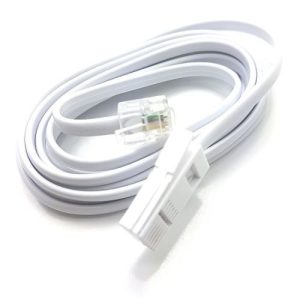 PHONE LINE CORD 3M WHITE
